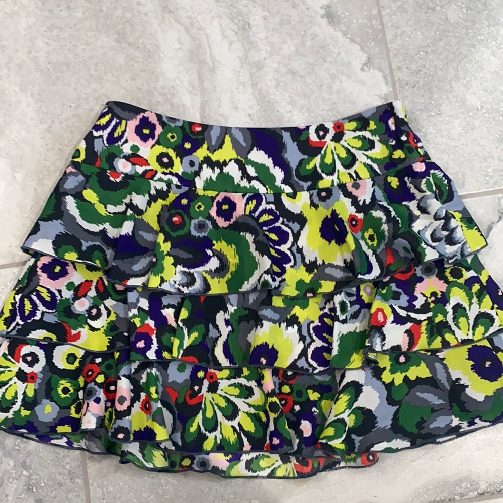 Armani Exchange Floral Print Mini Skirt